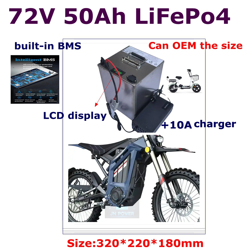 72V 40Ah Lifepo4 Battery Pack - JN-24S 72V 50Ah lifepo4 リチウムバッテリーパック BMS