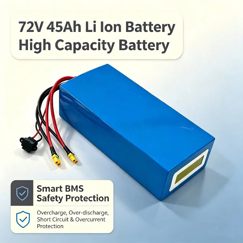 72V 40Ah Lifepo4 Battery Pack - 72V 45Ah リチウムイオン三角形バッテリー BMS リチウムイオン 20S