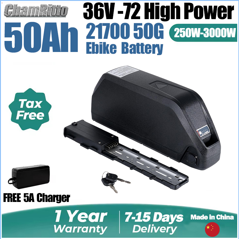 72V 50Ah 21700 Lithium Battery - 48V 30AH電動自転車バッテリー 21700セル 60V 52V 50ah