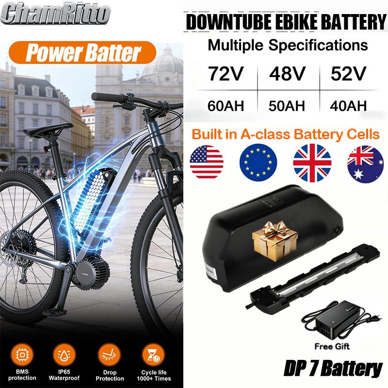 電動自転車用バッテリー ダウンチューブ Hailong Po - 72V 50Ah 21700 Lithium Battery のレビューと価格