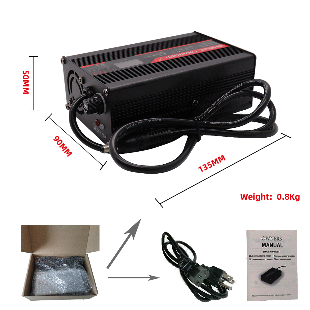67.2V 4A リチウム電池充電器 LED インジケーター - 84V 20A Smart Charger のレビューと価格