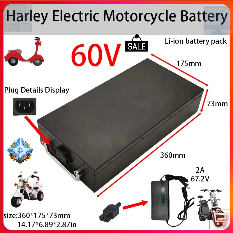 60V 20Ah-60Ah 高容量リチウムイオンバッテリーパ - 60V 50Ah Electric Scooter Battery のレビューと価格