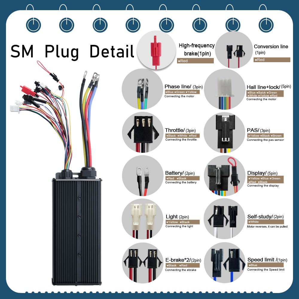 48V-72V 100A ブラシレスモーターコントローラー  - 72V 100A Sabvoton Controller のレビューと価格