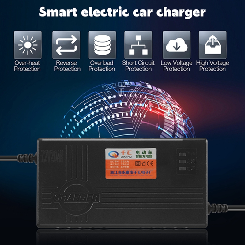 T82C ホットセール-72V 20AH オートバイバッテリ - 84V 20A Smart Charger のレビューと価格