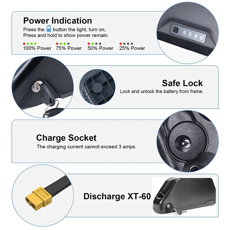 電動自転車用バッテリー：36V、48V、52V、30Ah、4 - 72V 50Ah 21700 Lithium Battery のレビューと価格
